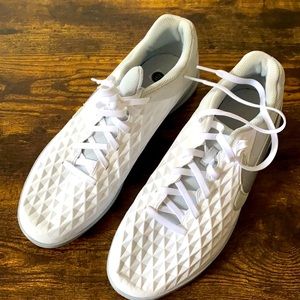 White indoor soccer sneakers